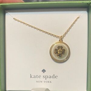 Kate Spade Gold Floral Charm Necklace